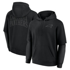 Carolina Panthers Unisex Sleek Elements Pullover Hoodie Black