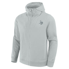 Minnesota Vikings Unisex Front Office Full-Zip Hoodie Gray
