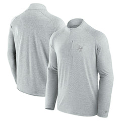 Minnesota Vikings Unisex Front Office Performance Primary Quarter-Zip Jacket Gray
