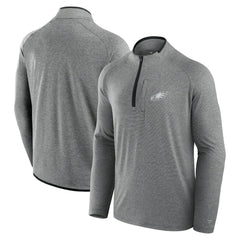 Philadelphia Eagles Unisex Front Office Performance Primary Quarter-Zip Jacket Charcoal