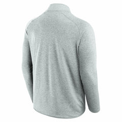 Detroit Lions Unisex Front Office Performance Primary Quarter-Zip Jacket Gray