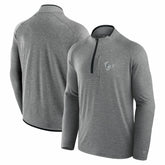 Houston Texans Unisex Front Office Performance Primary Quarter-Zip Jacket Charcoal