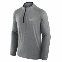 Houston Texans Unisex Front Office Performance Primary Quarter-Zip Jacket Charcoal