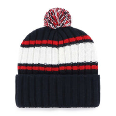 Boston Red Sox '47 Plateau Cuffed Knit Hat with Pom - Navy Hats