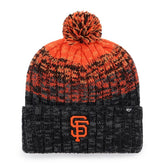 San Francisco Giants '47 Cascade Cuffed Knit Hat with Pom - Black Hats