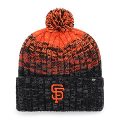 San Francisco Giants '47 Cascade Cuffed Knit Hat with Pom - Black Hats