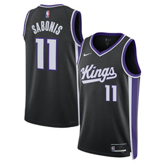 NBA Domantas Sabonis Sacramento Kings Unisex Swingman Player Jersey - Icon Edition - Black