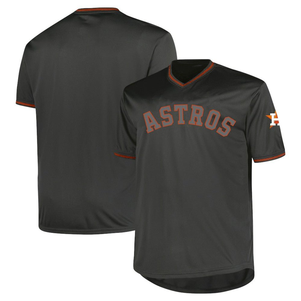 MLB Houston Astros Profile Big & Tall Pop Fashion Jersey - Charcoal