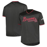 MLB Atlanta Braves Profile Big & Tall Pop Fashion Jersey - Charcoal