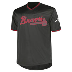 MLB Atlanta Braves Profile Big & Tall Pop Fashion Jersey - Charcoal