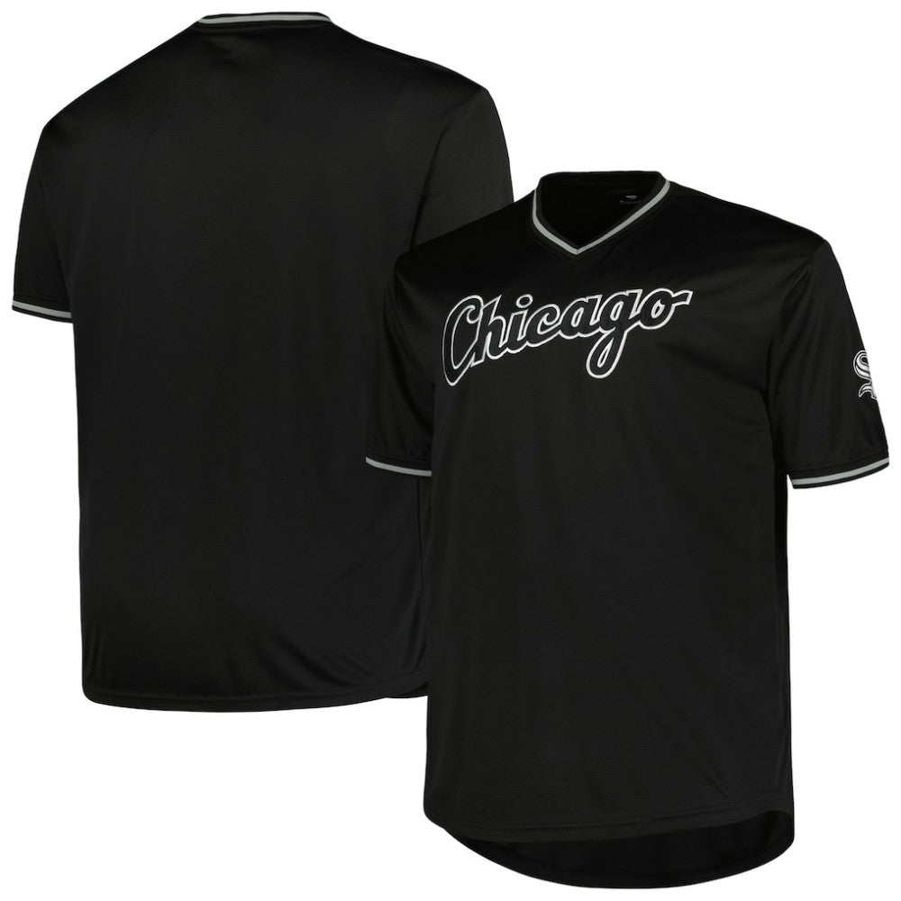 MLB Chicago White Sox Profile Big & Tall Pop Fashion Jersey - Black