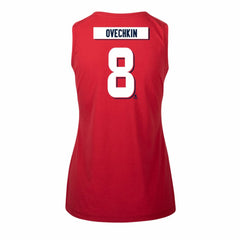 NHL Alexander Ovechkin Washington Capitals Levelwear Women's Macy Player Name & Number Tank Top - Red