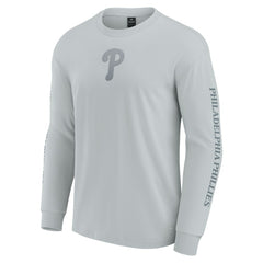 Philadelphia Phillies Fanatics Elements Strive Long Sleeve T-Shirt - Gray T-shirts