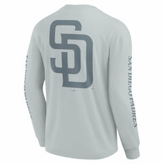 San Diego Padres Fanatics Elements Strive Long Sleeve T-Shirt - Gray T-shirts