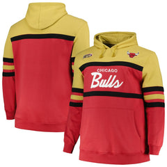 Chicago Bulls Big & Tall Hardwood Classics Head Coach Pullover Hoodie Red