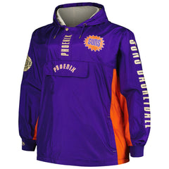 Phoenix Suns Big & Tall Hardwood Classics Team OG 2.0 Anorak Hoodie Quarter-Zip Windbreaker Jacket Purple