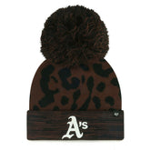 Athletics '47 Women's Rosette Cuffed Knit Hat with Pom - Brown Hats