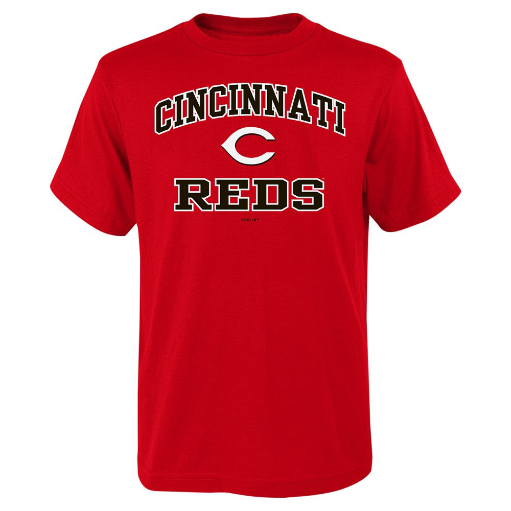 Cincinnati Reds Youth Heart & Soul T-Shirt - Red T-shirts