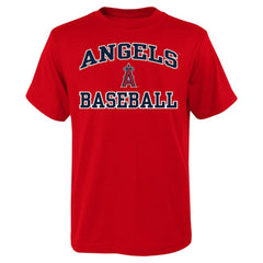 Los Angeles Angels Youth Heart & Soul T-Shirt - Red T-shirts