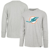 Miami Dolphins '47 Premier Franklin Long Sleeve T-Shirt Gray