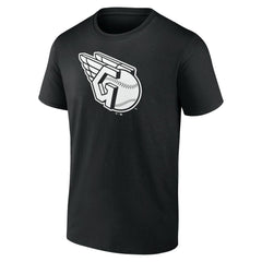 Cleveland Guardians Monochrome Personalized Name & Number T-Shirt - Black T-shirts
