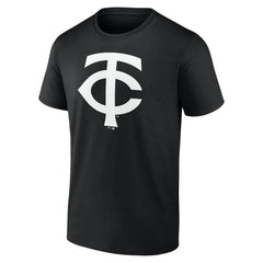 Minnesota Twins Monochrome Personalized Name & Number T-Shirt - Black T-shirts