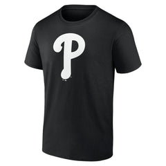 Philadelphia Phillies Monochrome Personalized Name & Number T-Shirt - Black T-shirts