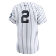MLB Derek Jeter New York Yankees Nike Home 2020 Hall of Fame Induction Patch Elite Player Jersey - White