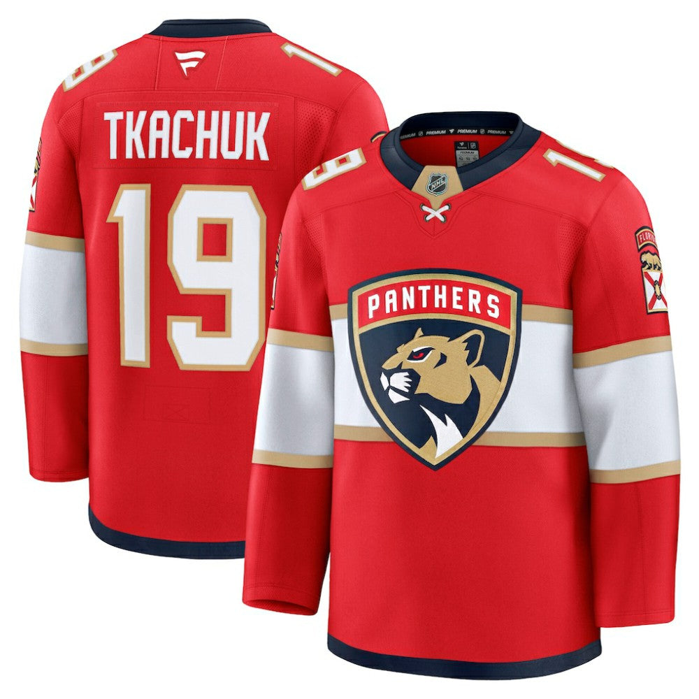 NHL Matthew Tkachuk Florida Panthers Fanatics Home Premium Jersey - Red