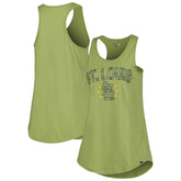 St. Louis Cardinals New Era Women's Armed Forces Day Tank Top - Olive Tanks