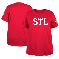 St. Louis Cardinals New Era Women's 2024 City Connect Plus Size T-Shirt - Red T-shirts