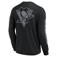 NHL Pittsburgh Penguins Fanatics Elements Strive Long Sleeve T-Shirt - Black