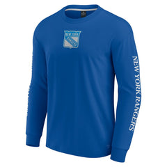NHL New York Rangers Fanatics Elements Strive Long Sleeve T-Shirt - Blue