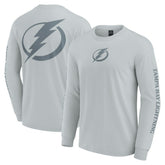 NHL Tampa Bay Lightning Fanatics Elements Strive Long Sleeve T-Shirt - Gray