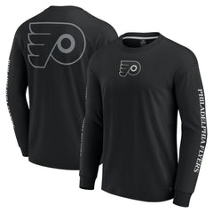 NHL Philadelphia Flyers Fanatics Elements Strive Long Sleeve T-Shirt - Black