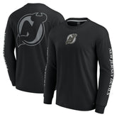 NHL New Jersey Devils Fanatics Elements Strive Long Sleeve T-Shirt - Black