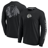 NHL Chicago Blackhawks Fanatics Elements Strive Long Sleeve T-Shirt - Black
