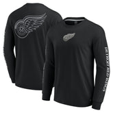 NHL Detroit Red Wings Fanatics Elements Strive Long Sleeve T-Shirt - Black
