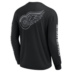 NHL Detroit Red Wings Fanatics Elements Strive Long Sleeve T-Shirt - Black