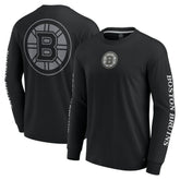 NHL Boston Bruins Fanatics Elements Strive Long Sleeve T-Shirt - Black