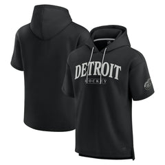 NHL Detroit Red Wings Fanatics Elements Ready Short Sleeve Pullover Hoodie - Black