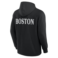 NHL Boston Bruins Fanatics Elements Blaze Tri-Blend Long Sleeve Hoodie T-Shirt - Black