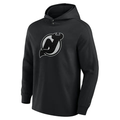 NHL New Jersey Devils Fanatics Elements Blaze Tri-Blend Long Sleeve Hoodie T-Shirt - Black