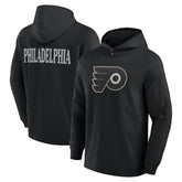 NHL Philadelphia Flyers Fanatics Elements Blaze Tri-Blend Long Sleeve Hoodie T-Shirt - Black