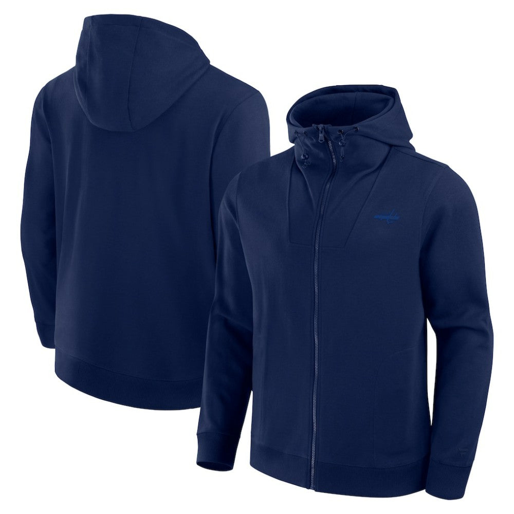 NHL Washington Capitals Fanatics Elements Tonal Primary Tri-Blend Full-Zip Hoodie - Navy