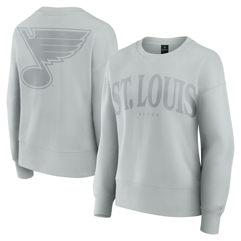 NHL St. Louis Blues Fanatics Women's Elements Flow Pullover Sweatshirt - Gray