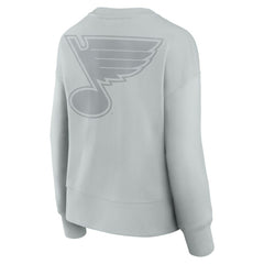 NHL St. Louis Blues Fanatics Women's Elements Flow Pullover Sweatshirt - Gray