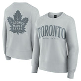 NHL Toronto Maple Leafs Fanatics Women's Elements Flow Pullover Sweatshirt - Gray