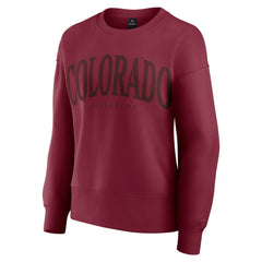 NHL Colorado Avalanche Fanatics Women's Elements Flow Pullover Sweatshirt - Burgundy