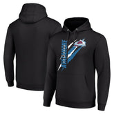 NHL Colorado Avalanche Starter Color Scratch Fleece Pullover Hoodie - Black